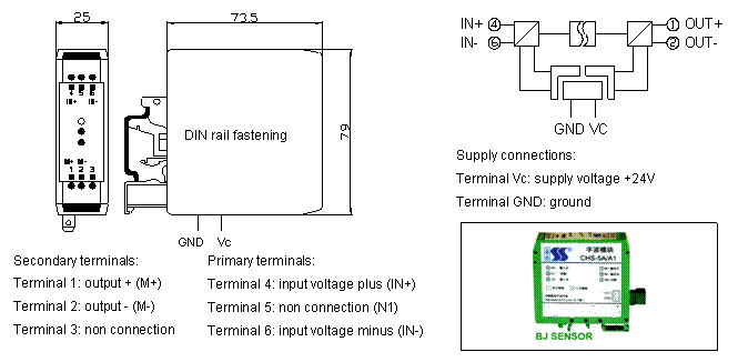 AC voltage transducer CHY-100V